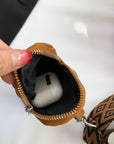 Stitching PU Leather Shoulder Bag
