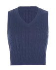 Cable-knit V-Neck Sweater Vest