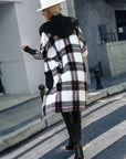 Plaid Button Down Hooded Jacket