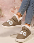 Letter Thermal Platform Slip-On Boots