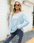 Round Neck Drop Shoulder Sweater