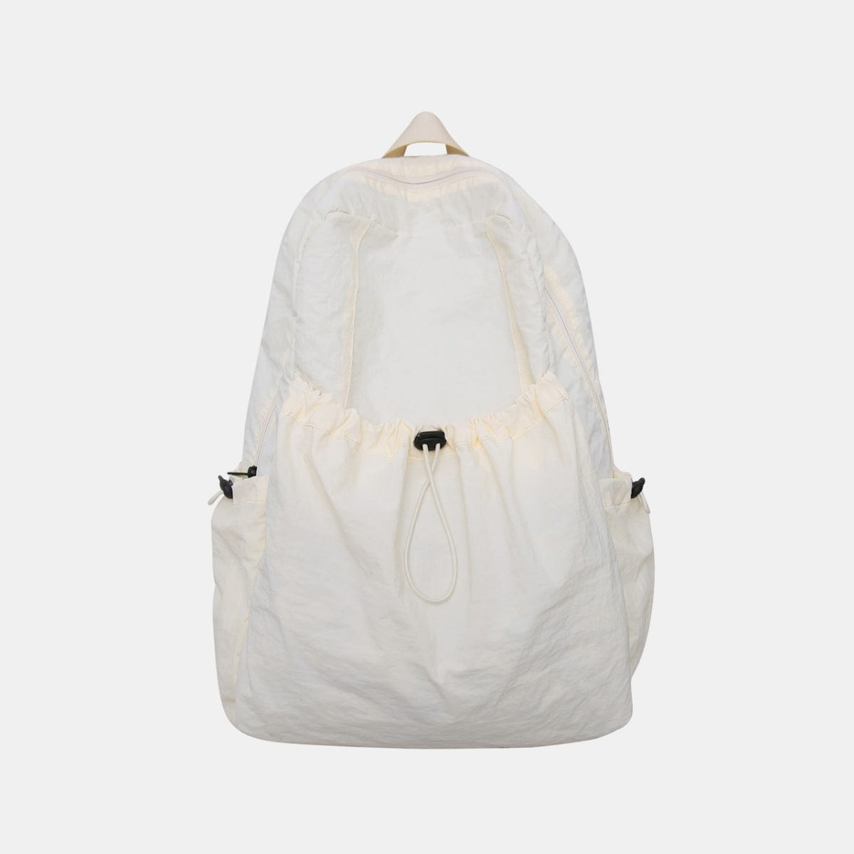 Lavender Drawstring Nylon Backpack Bag