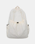 Lavender Drawstring Nylon Backpack Bag