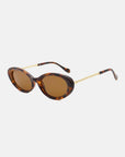 White Smoke Polycarbonate Frame Cat-Eye Sunglasses