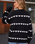 Angel Wings Heart Round Neck Long Sleeve Sweater