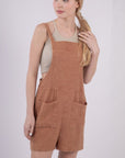 Sienna VERY J Sleeveless Double Gauze Overalls with Pockets