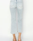 RISEN Full Size Mid Rise Cropped Flare Jeans