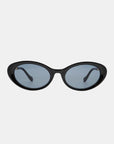 White Smoke Polycarbonate Frame Cat-Eye Sunglasses