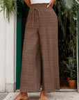 Perfee Tied Wide Leg Pants