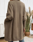 Devine Open Front Long Sleeve Cardigan