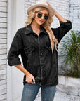 Button Up Long Sleeve Denim Jacket