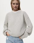 Basic Bae Round Neck Dropped Shoulder Sweater