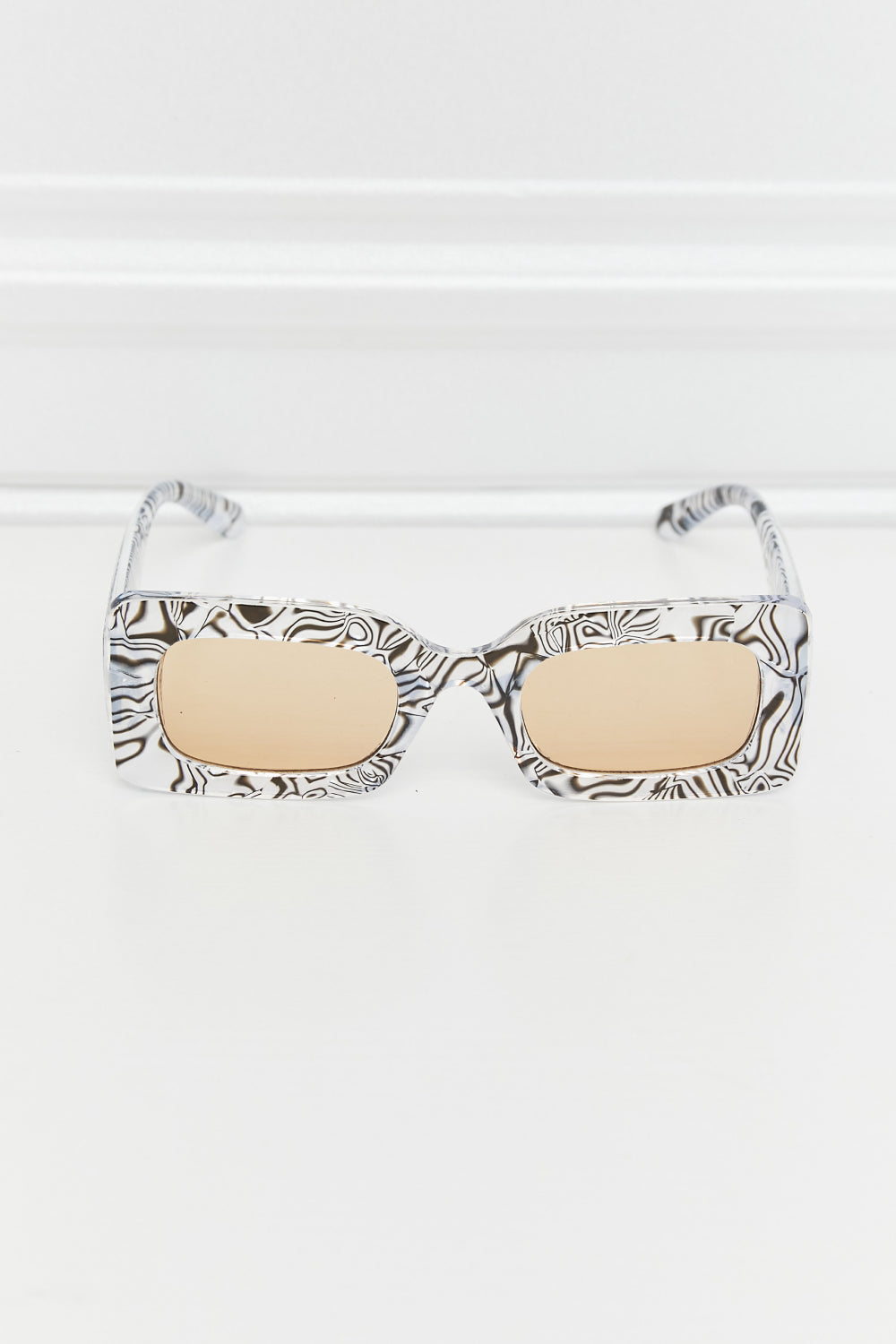 Lavender Tortoiseshell Rectangle Polycarbonate Sunglasses Sentient Beauty Fashions *Accessories