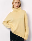 Basic Bae Turtleneck Long Sleeve Dropped Shoulder Sweater