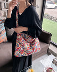 Dark Gray Printed Medium Shoulder Bag