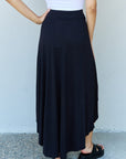 Black Ninexis First Choice High Waisted Flare Maxi Skirt in Black