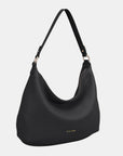 Dark Slate Gray David Jones PU Leather Shoulder Bag Sentient Beauty Fashions Apaparel & Accessories
