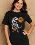 Simply Love Full Size Dinosaur Skeleton Graphic Cotton T-Shirt