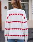 Angel Wings Heart Round Neck Long Sleeve Sweater