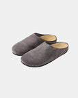 Suede Round Toe Slip-Ons