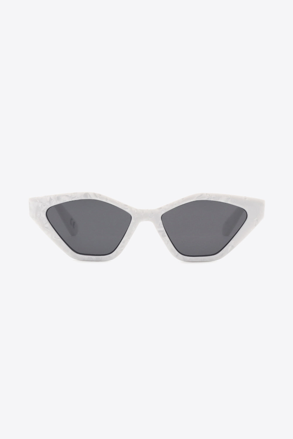 White Smoke Cat Eye Polycarbonate Sunglasses Sentient Beauty Fashions *Accessories