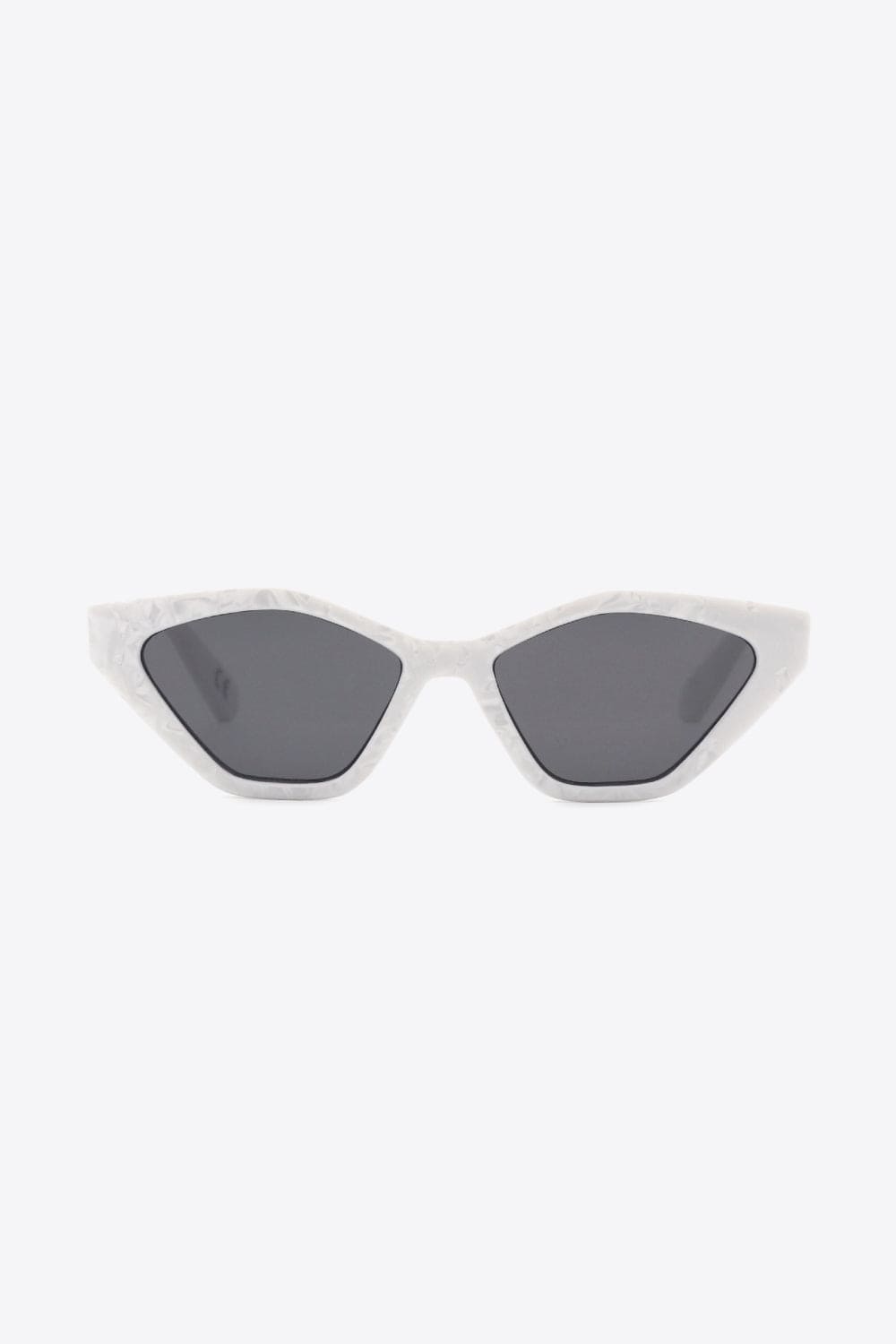 White Smoke Cat Eye Polycarbonate Sunglasses