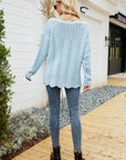 Round Neck Drop Shoulder Sweater