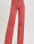 RISEN Full Size High Rise Tummy Control Wide Leg Jeans