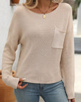 Mandy Round Neck Long Sleeve Sweater