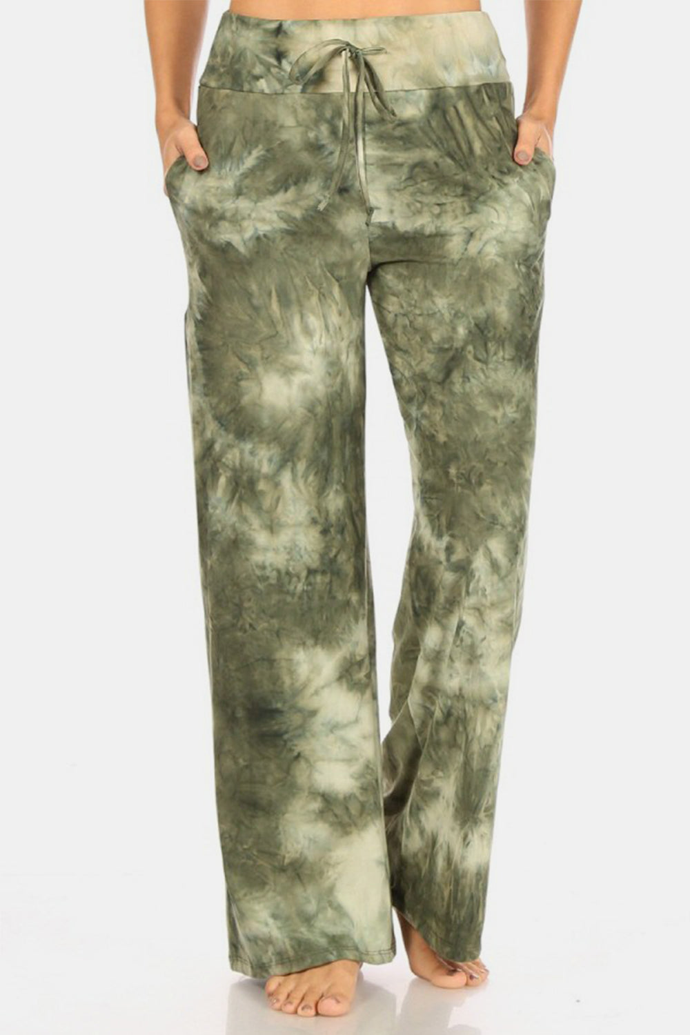 Light Gray Leggings Depot Buttery Soft Printed Drawstring Pants Sentient Beauty Fashions Apparel & Accessories