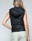 Snobbish Zip Up Quilted Hooded Vest