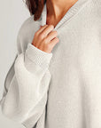 Double Take Side Slit Round Neck Long Sleeve Sweater