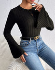 Honey Round Neck Flare Sleeve T-Shirt