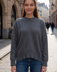 Basic Bae Round Neck Dropped Shoulder Sweater