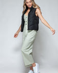 Snobbish Zip Up Quilted Hooded Vest