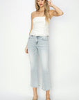 RISEN Full Size Mid Rise Cropped Flare Jeans