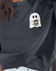 Ghost Graphic Drop Shoulder Sweatshirt