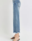 Risen High Rise Cropped Flare Jeans