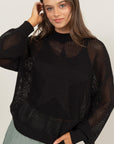 HYFVE Star Pattern Openwork Knit Cover Up