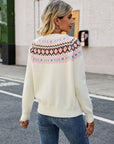 Round Neck Raglan Sleeve Sweater