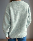 Round Neck Long Sleeve Sweater