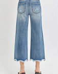 Risen High Rise Cropped Flare Jeans