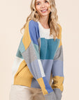 Mittoshop Color Block Round Neck Sweater