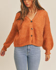 MABLE Long Sleeve Button Down Sweater Cardigan