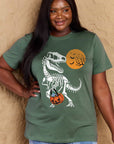 Simply Love Full Size Dinosaur Skeleton Graphic Cotton T-Shirt