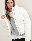 HYFVE Quilted Back Drawstring Puffer Jacket