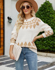 Round Neck Long Sleeve Sweater