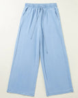 Drawstring Wide Leg Jeans