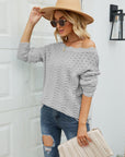 Round Neck Drop Shoulder Sweater