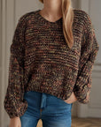 Dropped Shoulder Long Sleeve Sweater